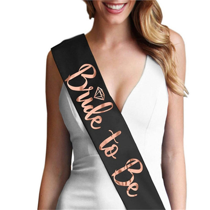 Bride Tribe Sash - 1 szt. satynowa szarfa „Bride To