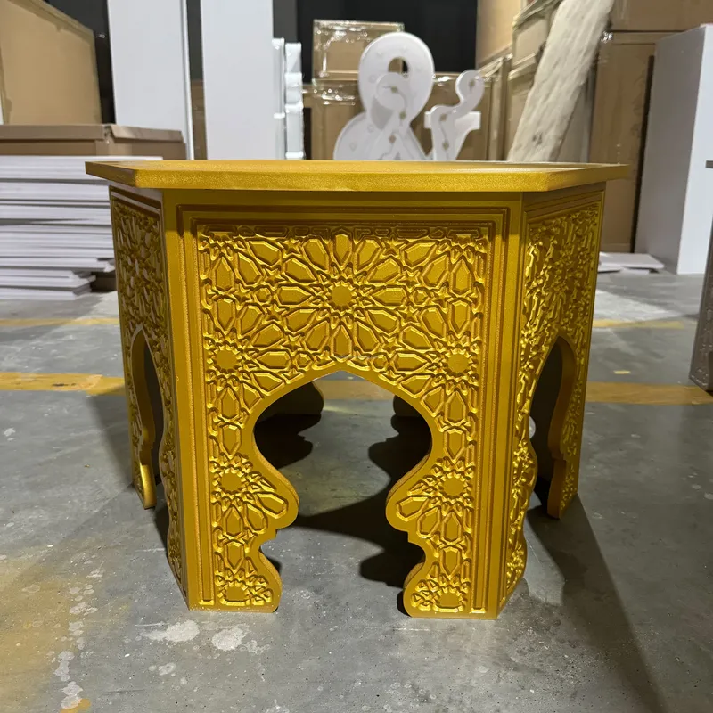 Indian Wedding Supply - Okrągły stolik nocny w indyjskim stylu