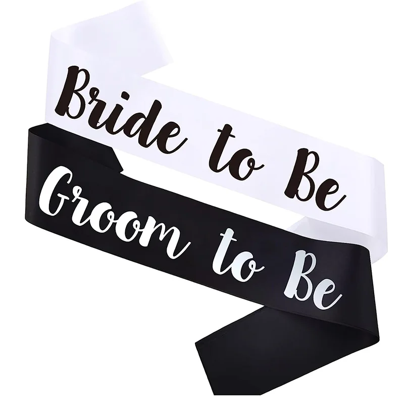 Bride Tribe Sash - Pan młody panna młoda szarfa wieczór