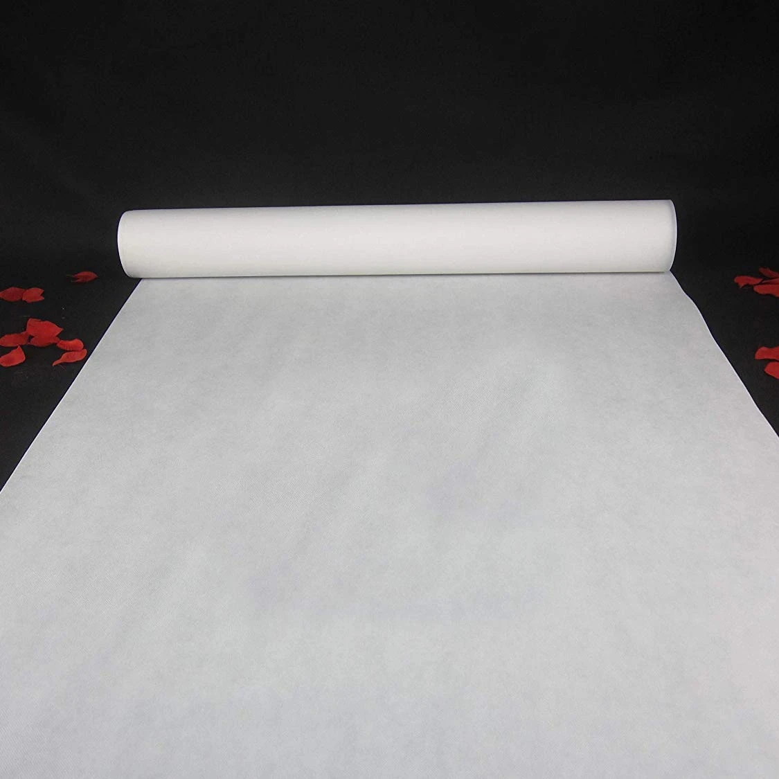 Aisle Runner White - Długość niestandardowa Dywan ślubny Dekoracja zewnętrzna