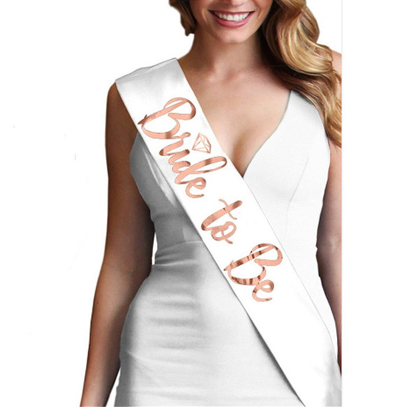 1 szt. satynowa szarfa „Bride  – Bride Tribe Sash recenzja i cena