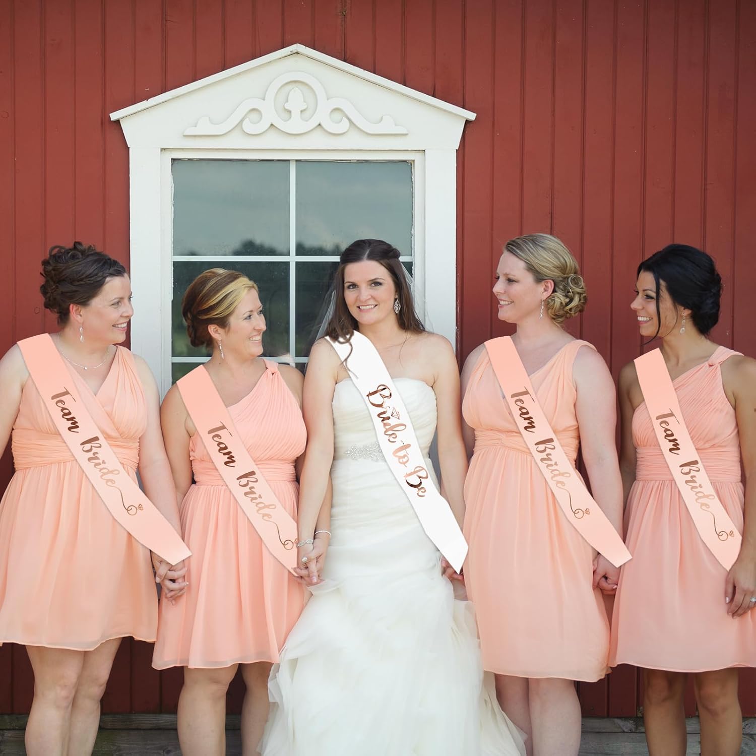 25 sztuk/zestaw różowo-złotych – Bride Tribe Sash recenzja i cena