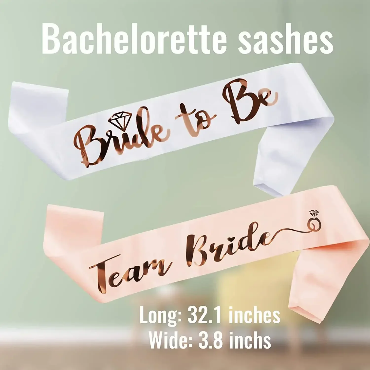 1 zestaw różowo-złoty zespół p – Bride Tribe Sash recenzja i cena