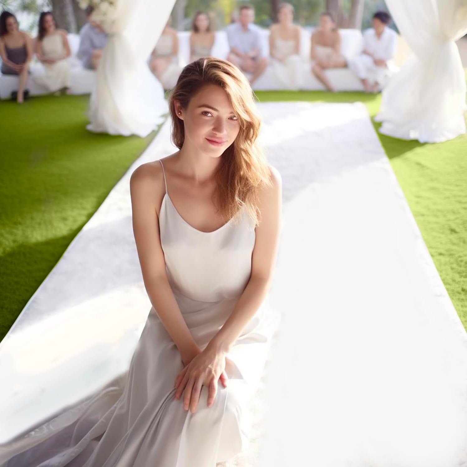 Wytrzymały dywan ślubny, odpow – Aisle Runner White recenzja i cena