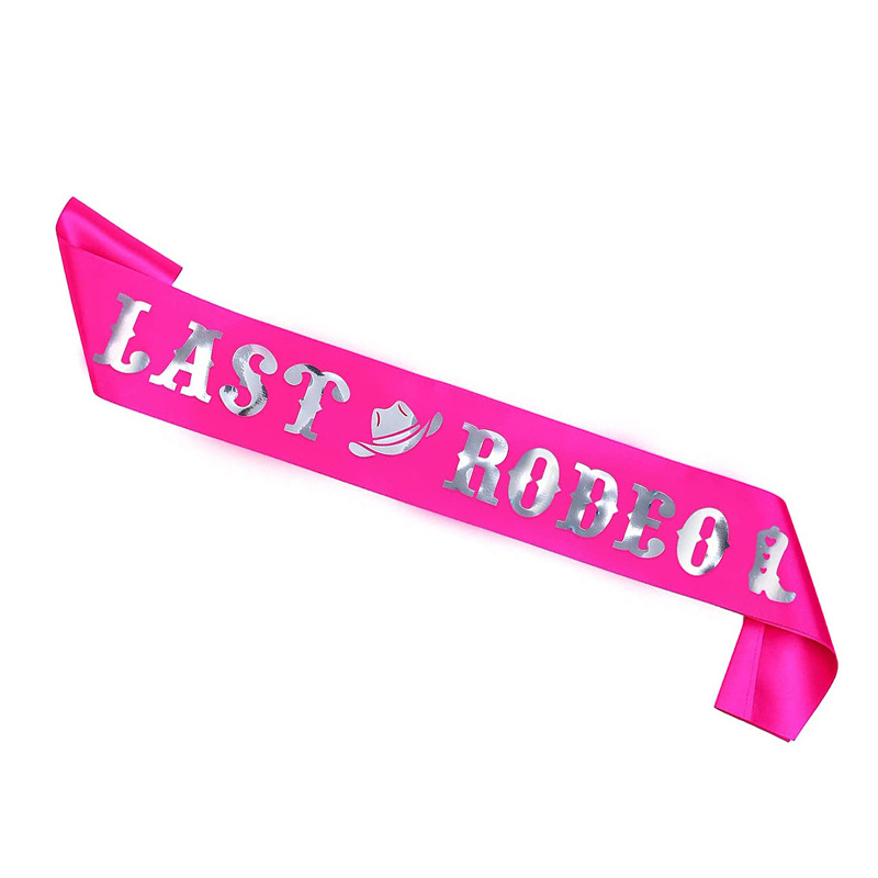1 szt. Ostatnia szarfa Rodeo w – Bride Tribe Sash recenzja i cena