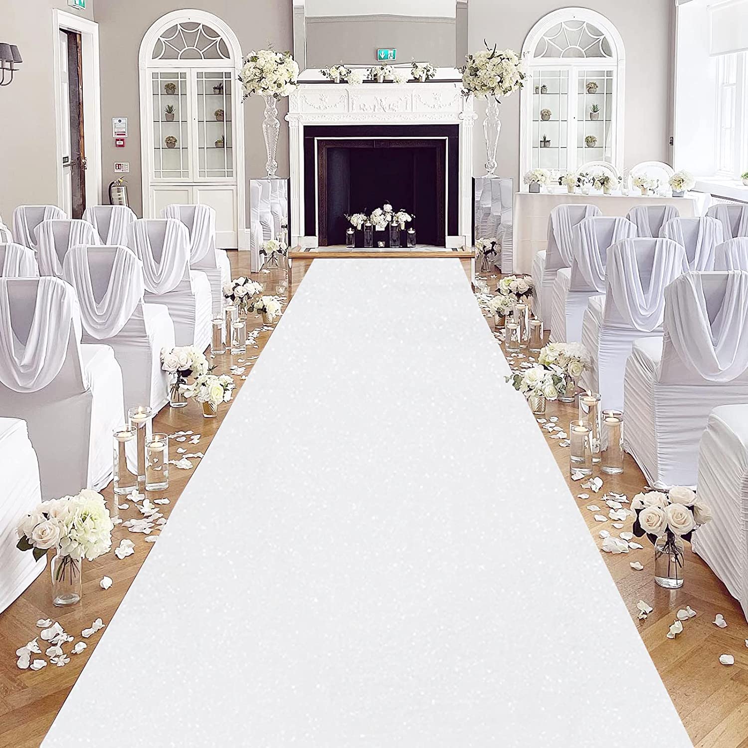 Romantyczny biały dywan ślubny – Aisle Runner White recenzja i cena
