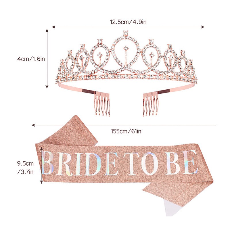 1 zestaw Różowe złoto Panna mł – Bride Tribe Sash recenzja i cena