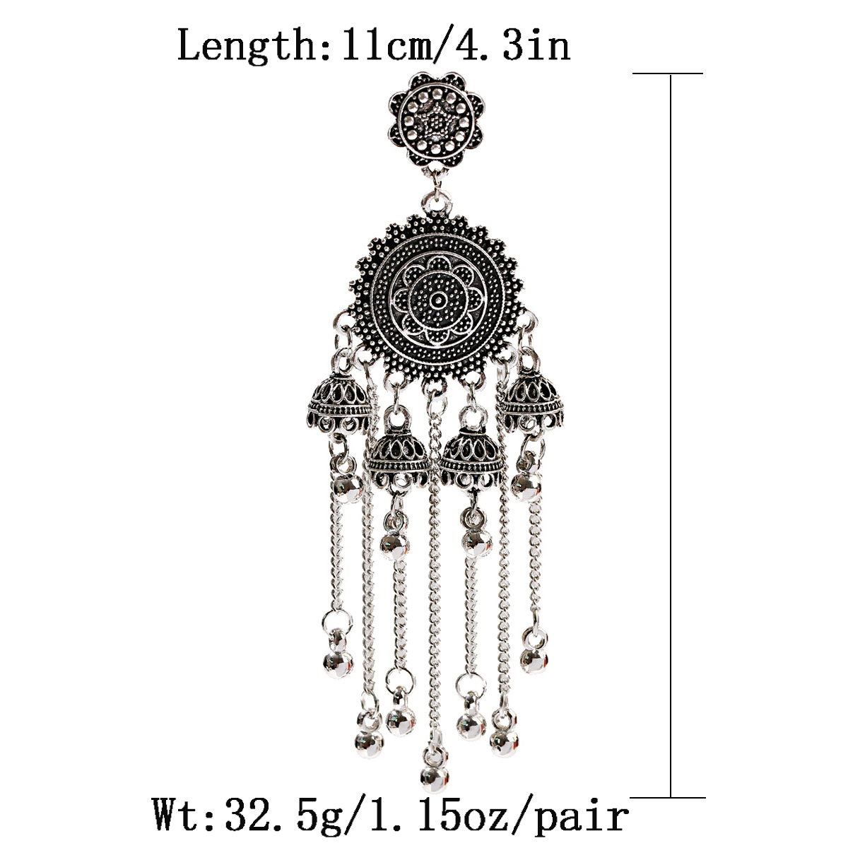 Łańcuch Pendientes kolczyki i  – Indian Wedding Supply recenzja i cena
